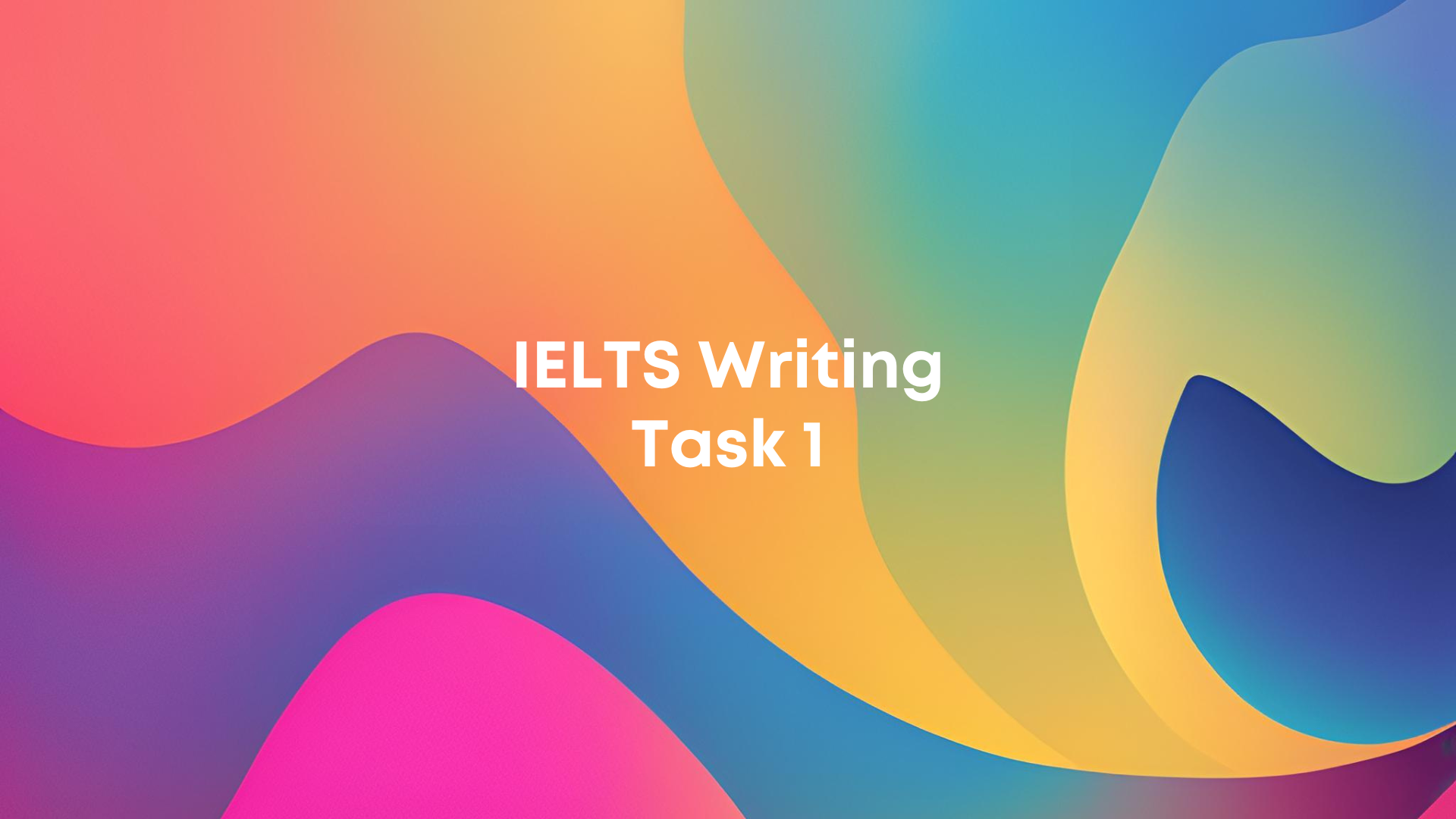 IELTS Writing Task 1